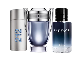 Kit Perfumes (212 Men + Invictus + Sauvage )